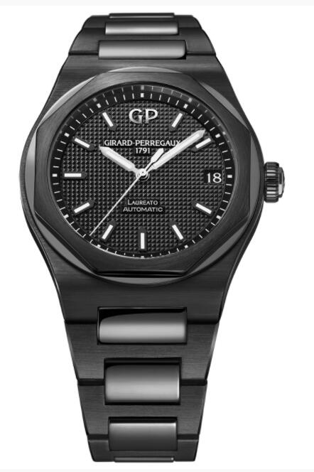 Replica Girard Perregaux Laureato 42 mm Ceramic 81010-32-631-32A watch